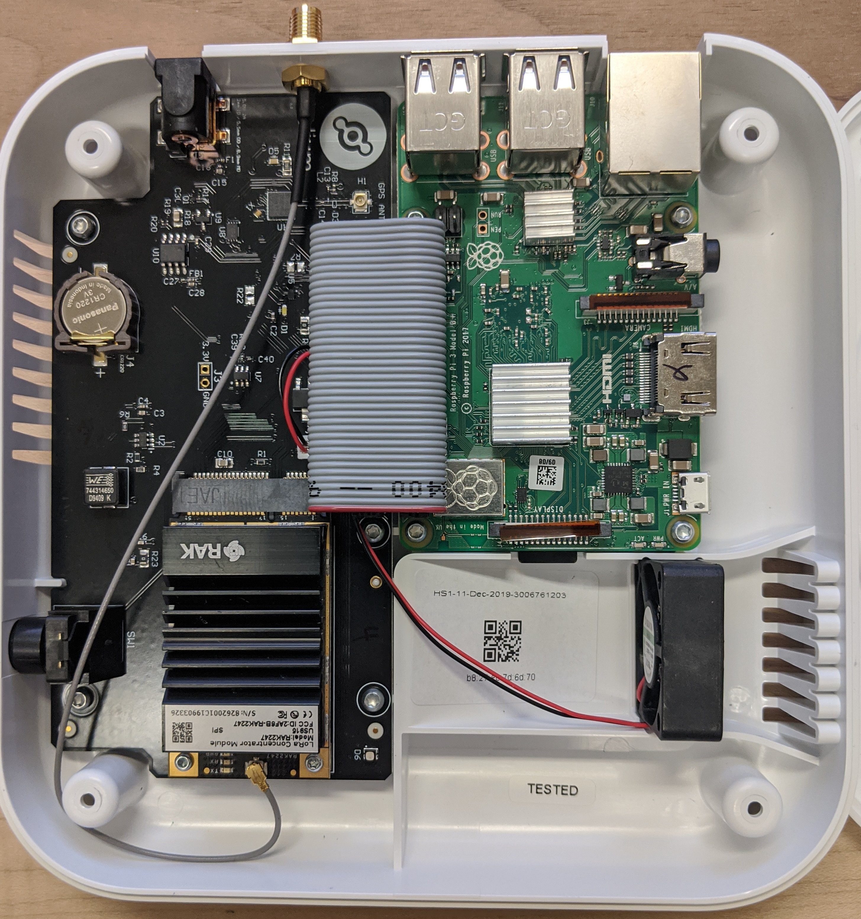 Helium hotspot inside closeup